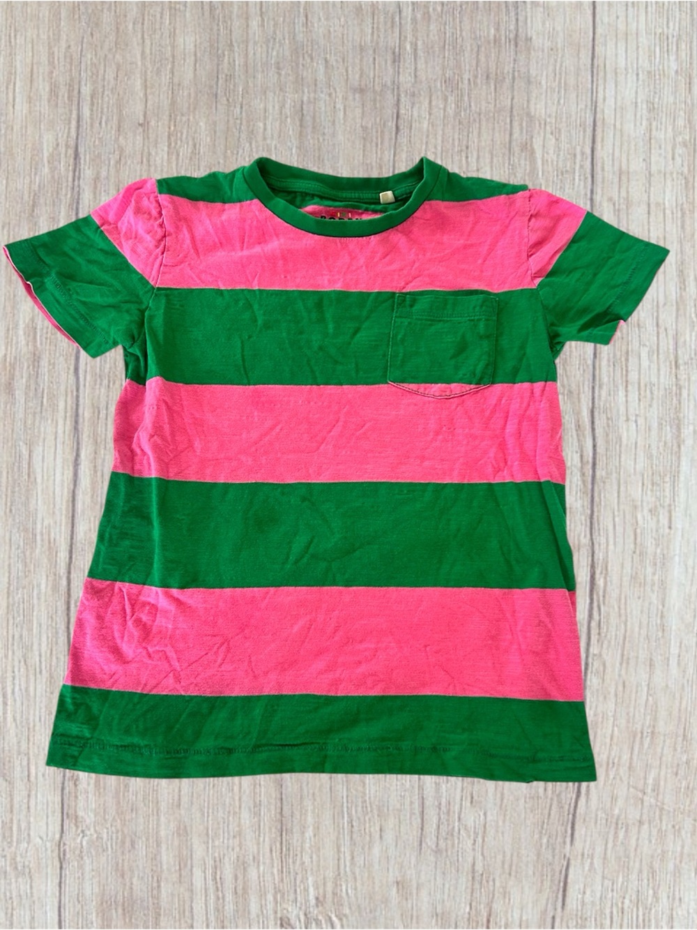 6 Mini Boden pink striped tee